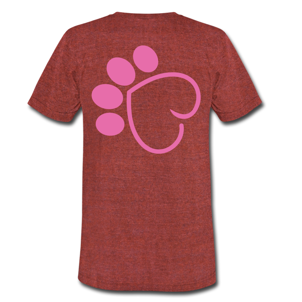 Paw - heather cranberry